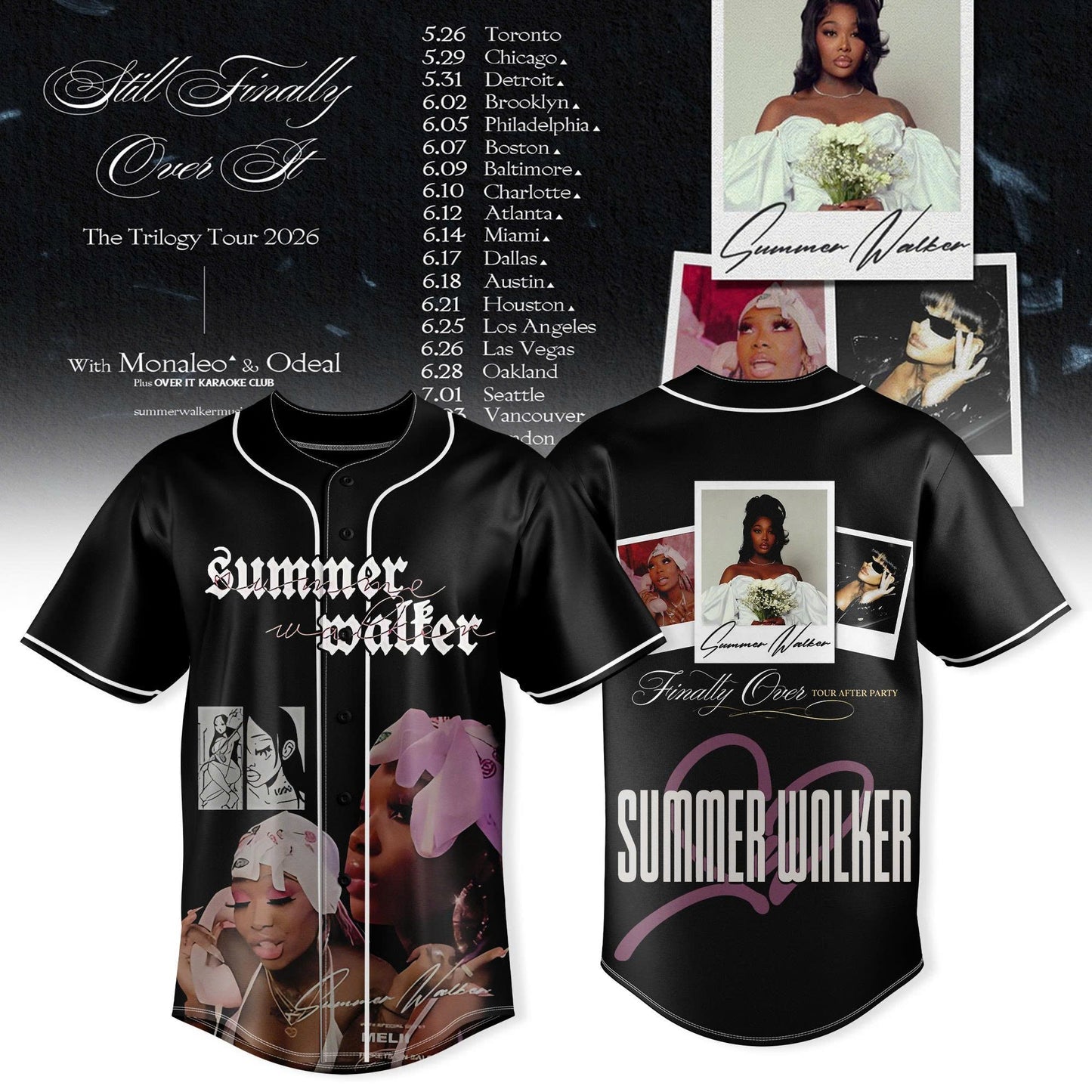 _SUMMER WALKER – FINALLY OVER IT TOUR JERSEY