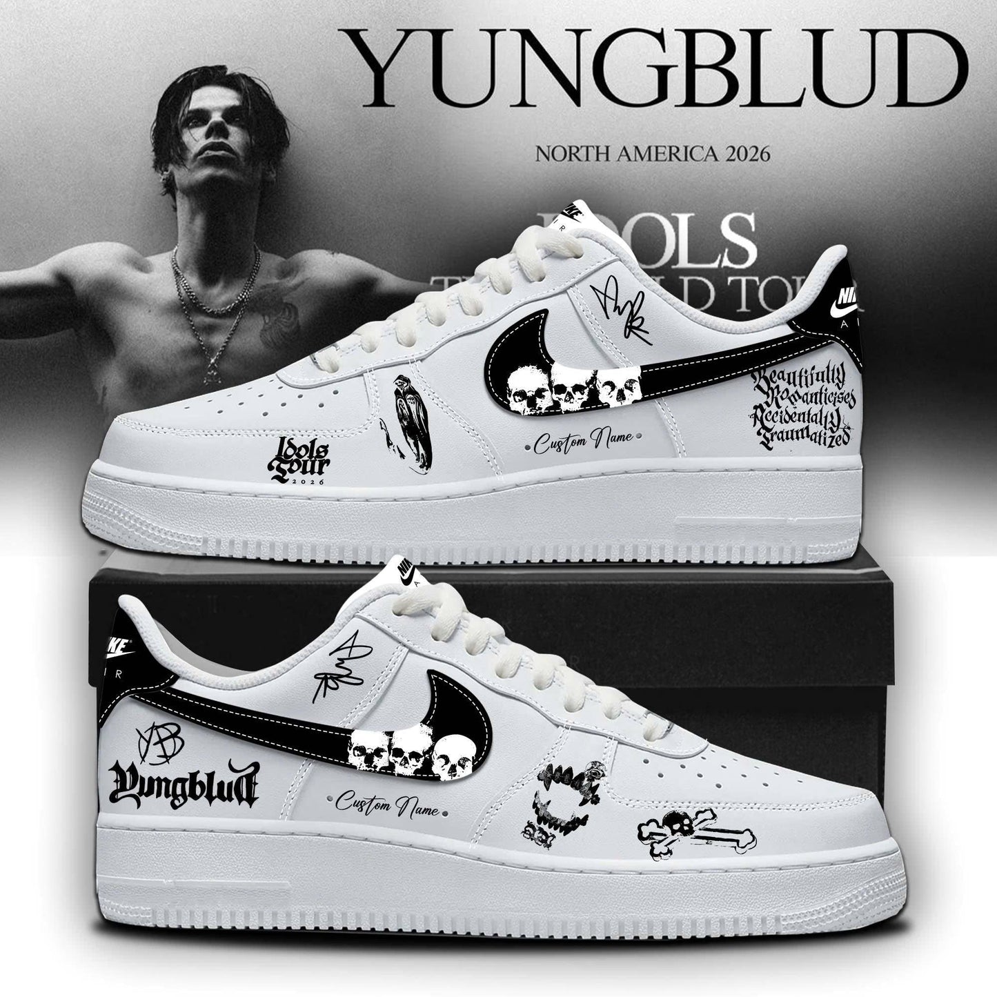 _YBD Idols The World Tour 2026 Limited Edition AF1 Sneakers