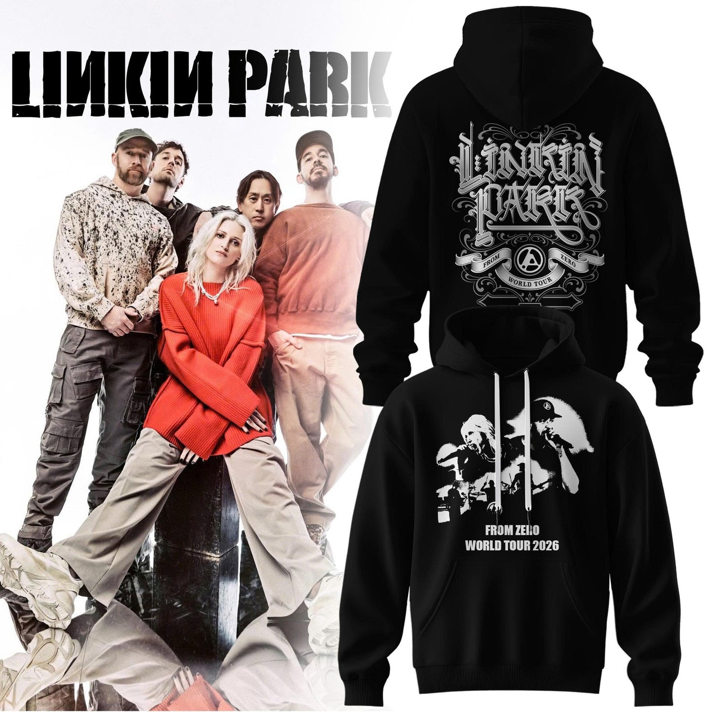 Linkin Park From Zero World Tour 2026 Hoodie