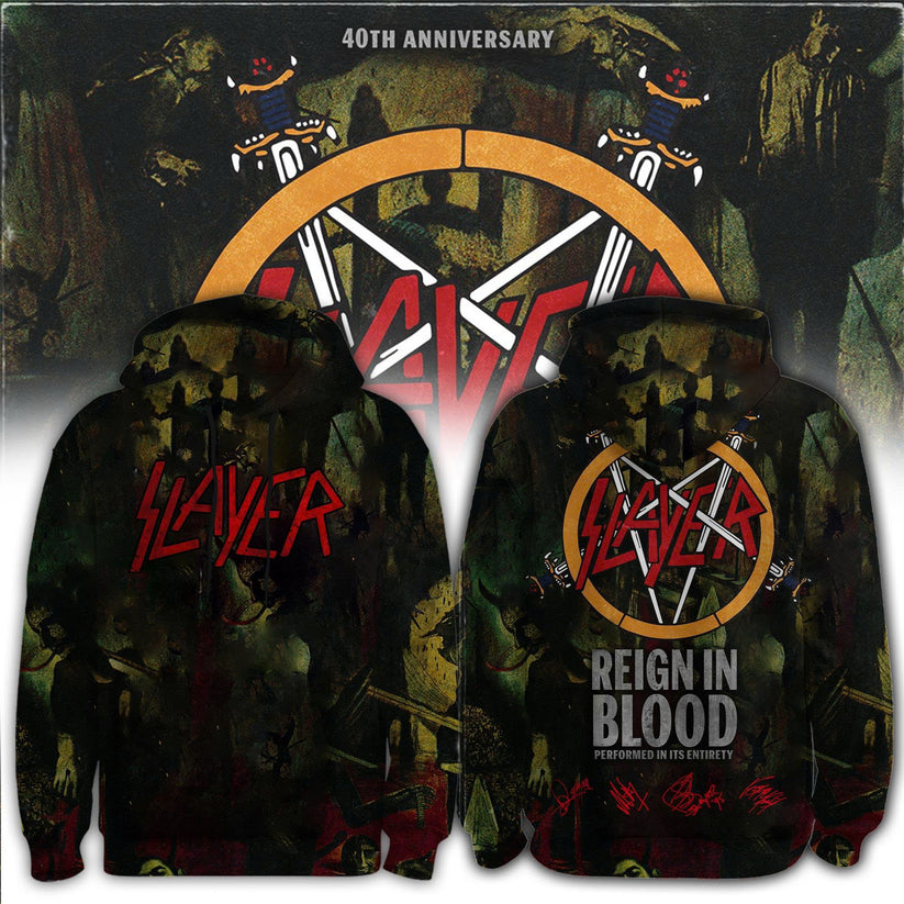 SLAYER Reign in Blood 40th Anniversary Limited Edition Hoodie