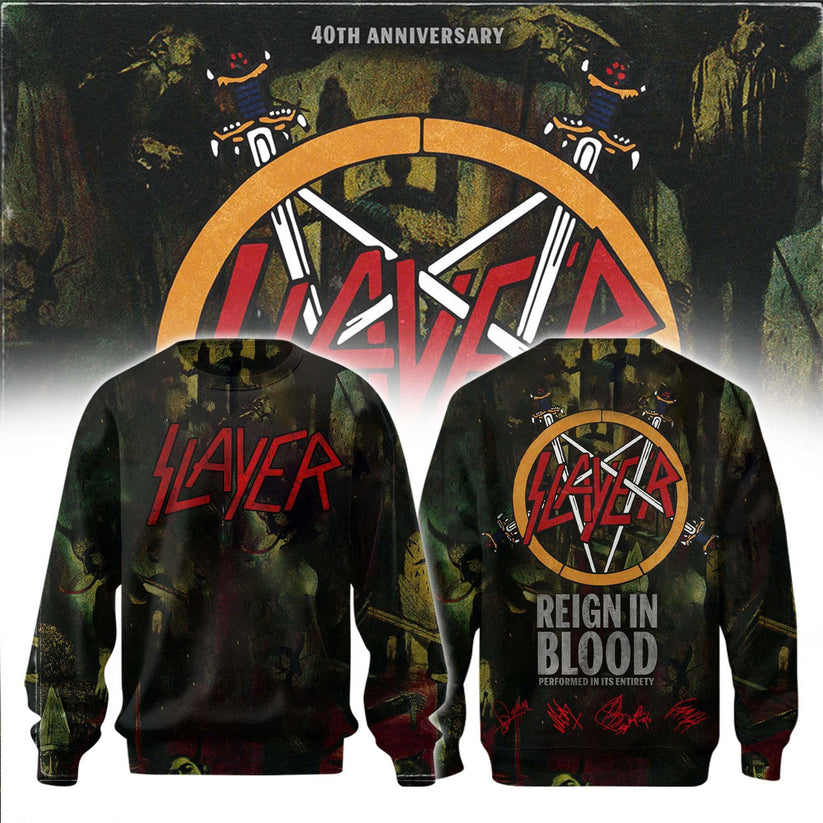 SLAYER Reign in Blood 40th Anniversary Limited Edition Sweatshirt