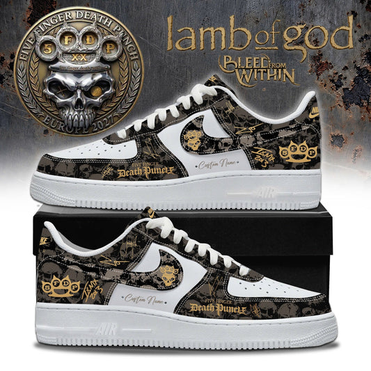 Five Finger Death Punch 20TH ANNIVERSARY WORLD TOUR 2026 Limited Edition AF1 Sneaker
