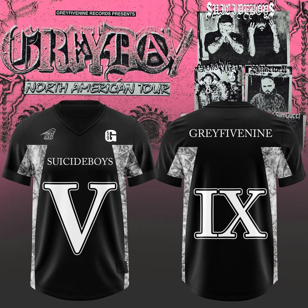 $uicideboy$ Grey Day Tour 2026 Special Edition Football Jersey
