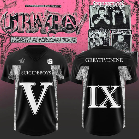 $uicideboy$ Grey Day Tour 2026 Special Edition Football Jersey