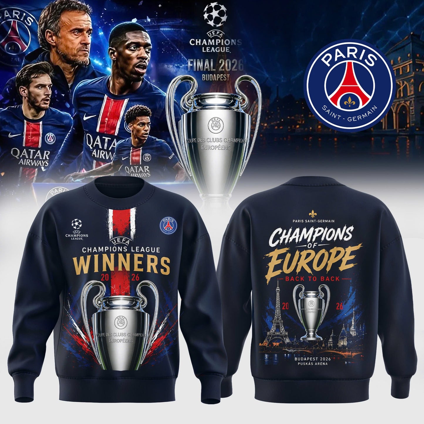 _ UEFA Champions League Winners 2026 Edition Sweatshirt
