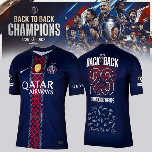 PSG 2026 Back 2 Back Champions Special Edition Jersey