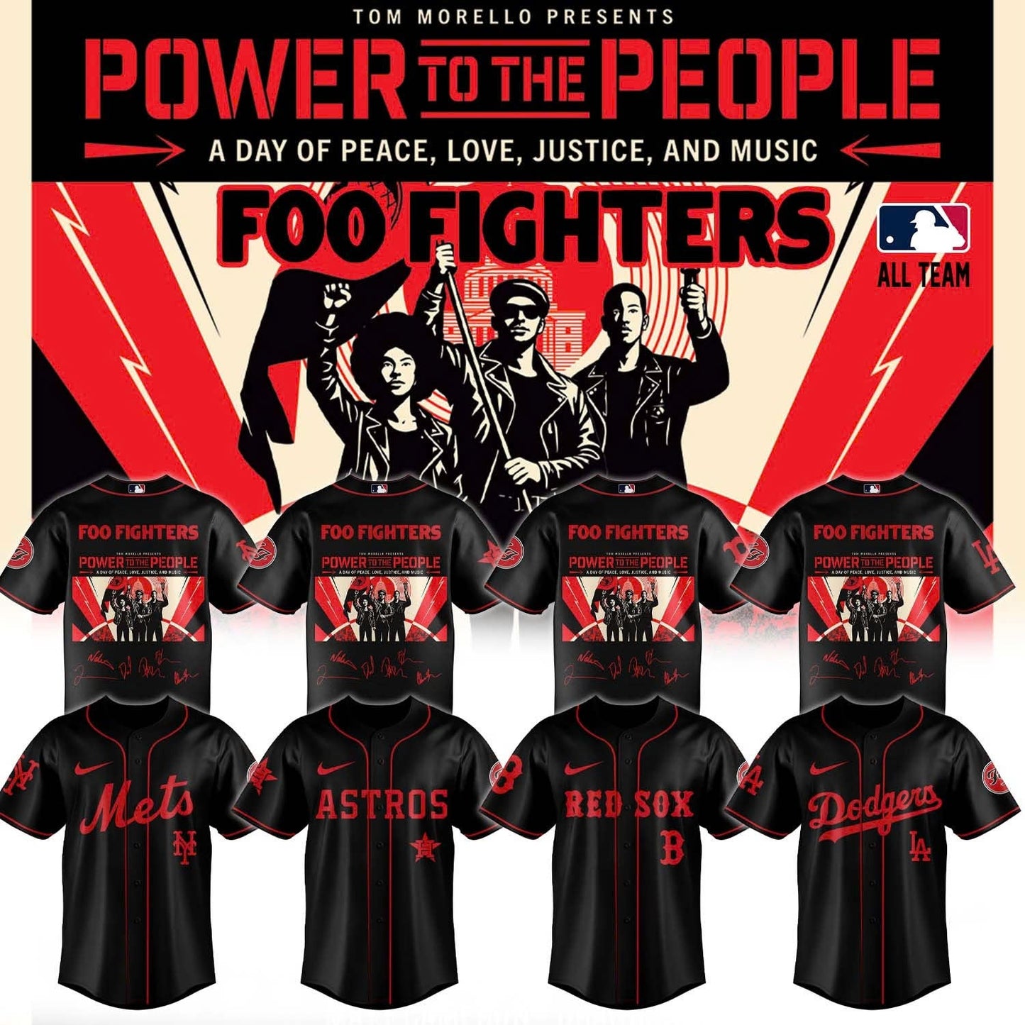 Foo Fighters -“Power to the people”- Limited Edition Signature – Jersey