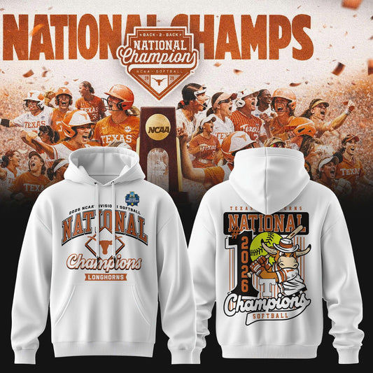 Texas Longhorns Back To Back NATIONAL CHAMPIONS Hoodie