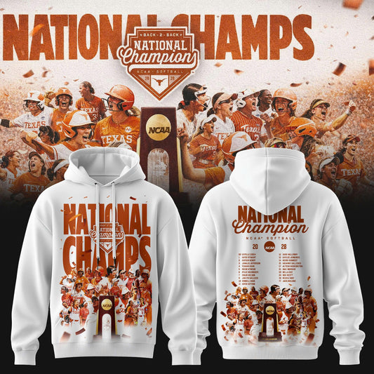 Texas Longhorns Back To Back NATIONAL CHAMPIONS Hoodie