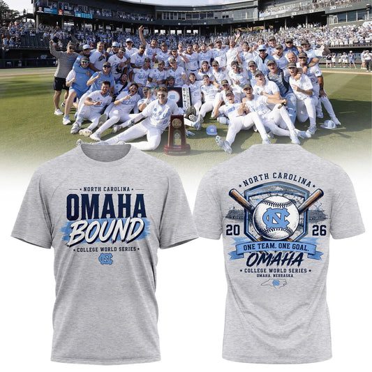 Diamond Heels – Headed to Omaha – 2026 NCAA Baseball Men’s College World Series T-Shirt