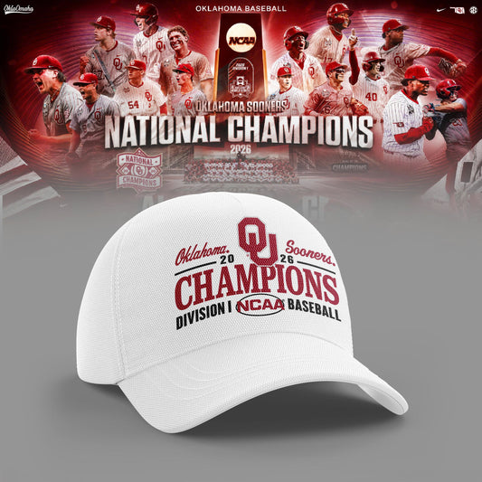 Oklahoma Sooners 2026 Baseball National Champions Cap