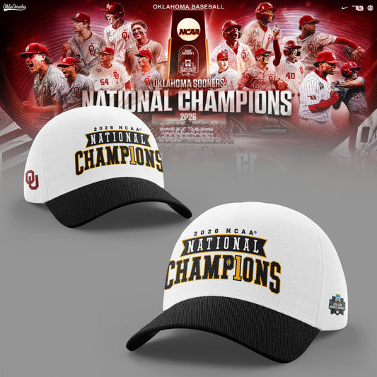 Oklahoma Sooners 2026 Baseball National Champions Cap