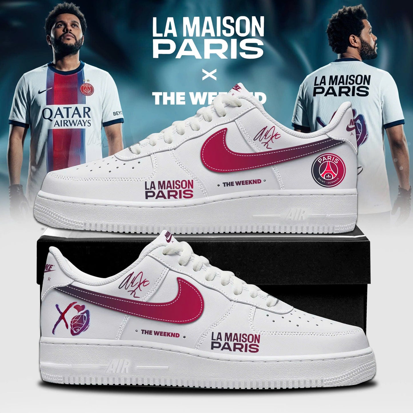 PSG x Xo 2026 Signature Limited Edition AF1 Sneakers